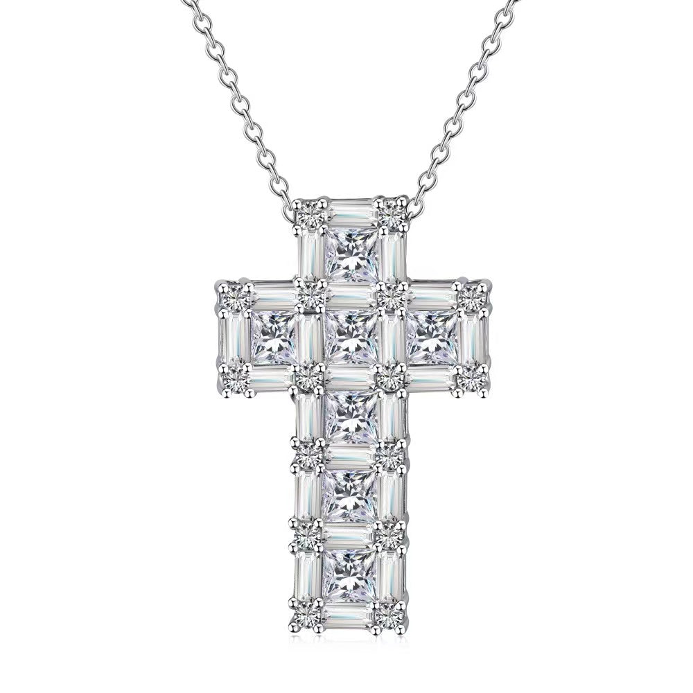 Twinkle Cross Sterling Silver Necklace