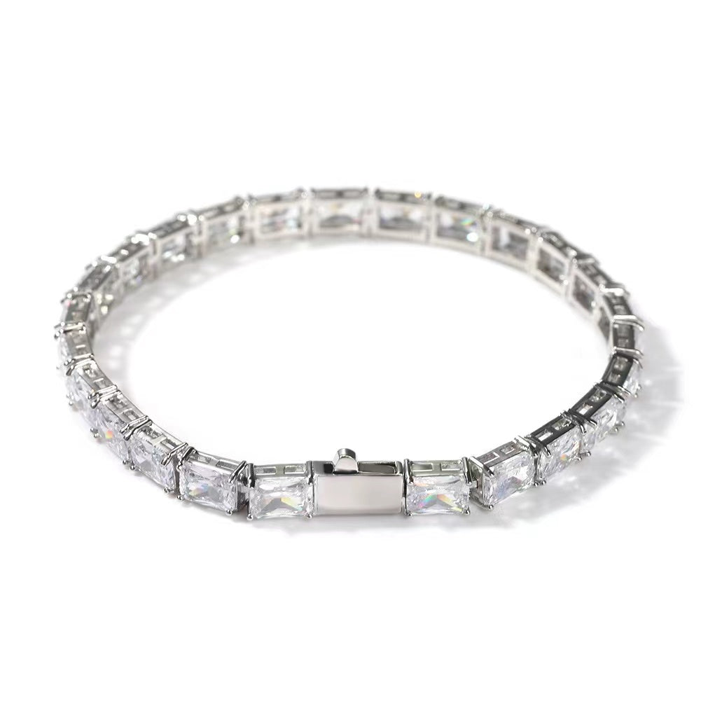 Emerald Cut Zircon Bracelet