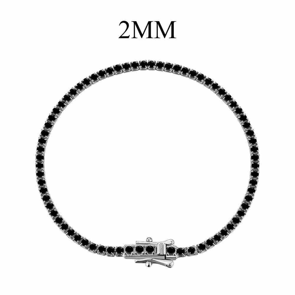 Bracelet de tennis en argent sterling Modern City