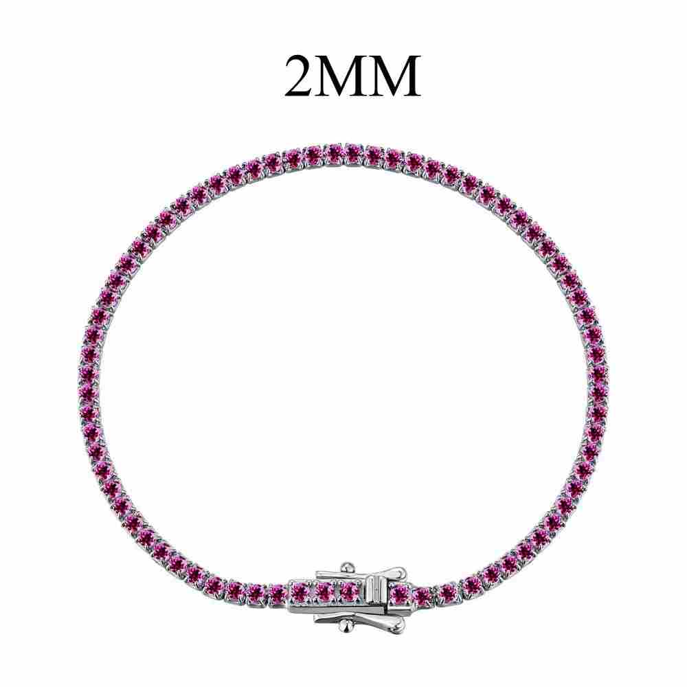 Bracelet de tennis en argent sterling Modern City