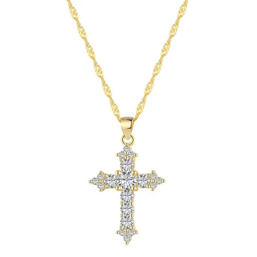 Collier croix en argent sterling