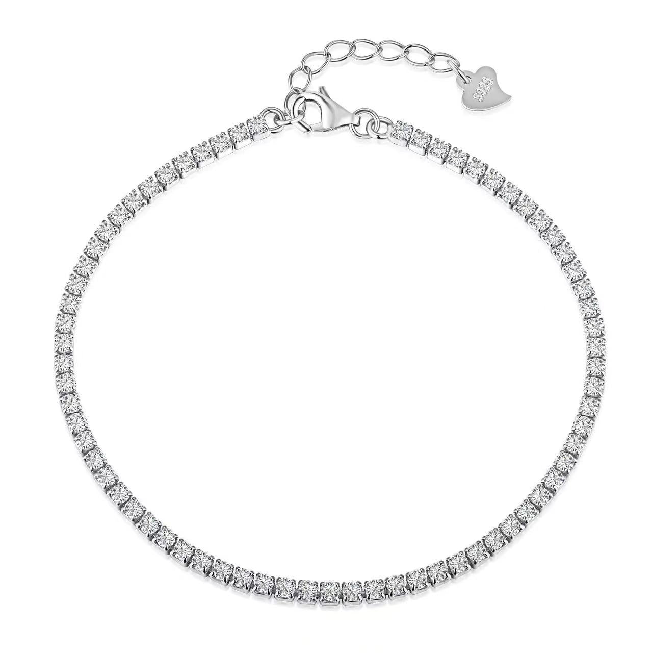 Pulsera Circón Plata 18K