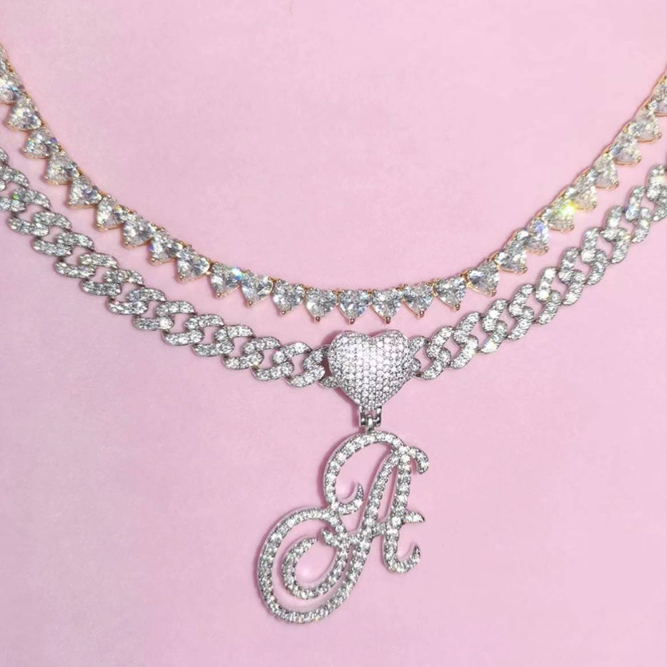 Collier initial sur mesure