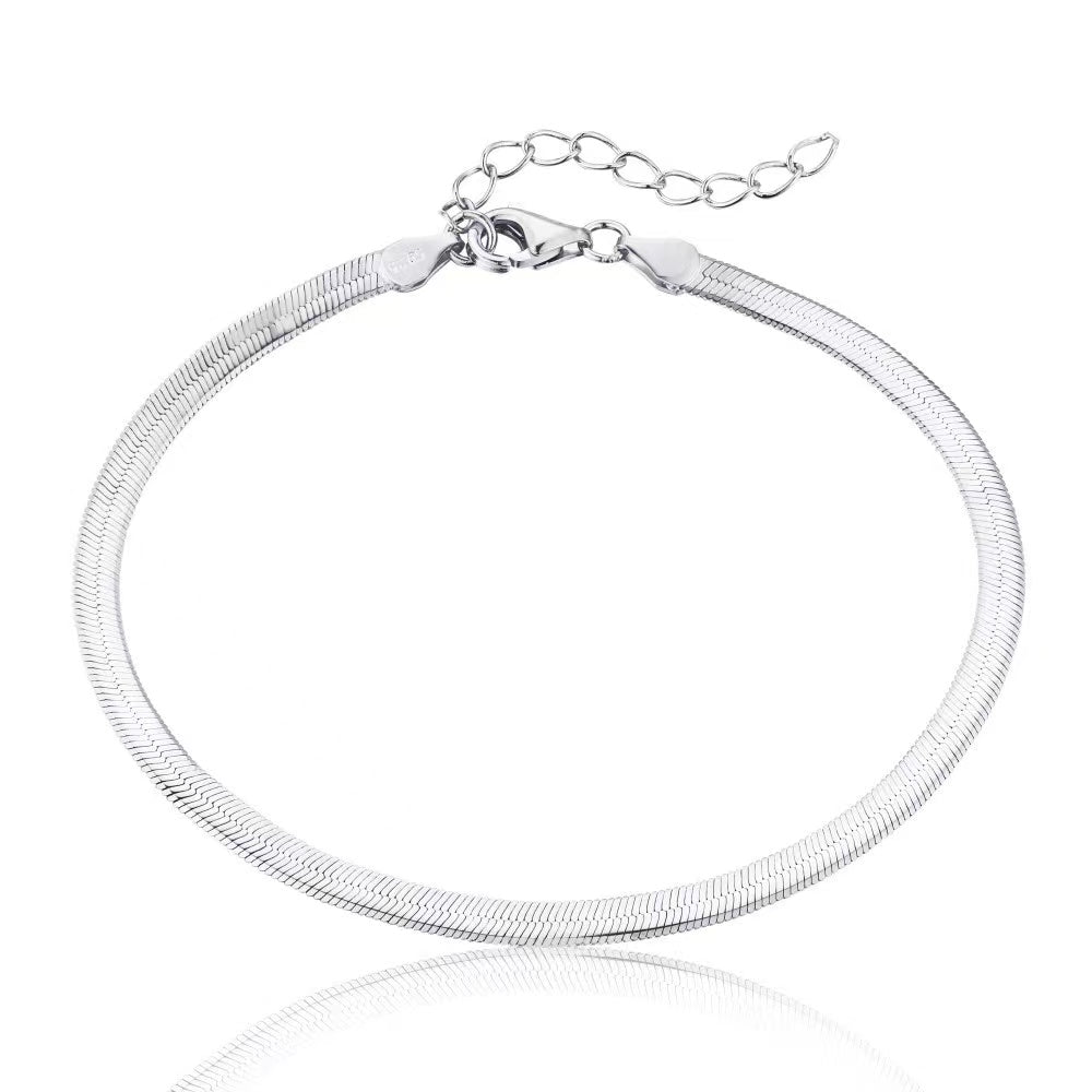 Bracelet classique en argent sterling 18 carats