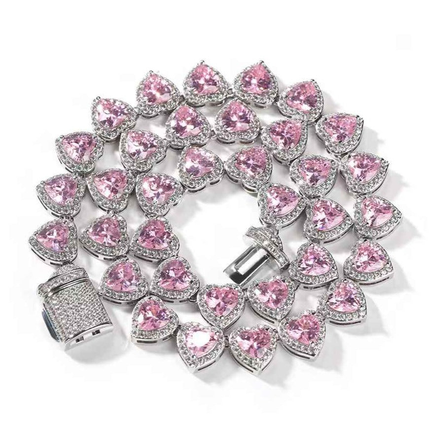 Collier Zircon Coeur Bling