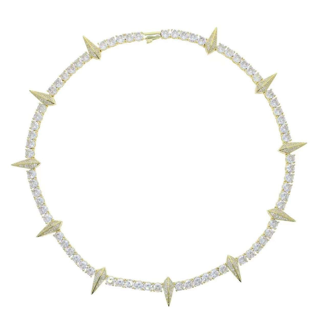 Collier Chaîne Tennis Zircon Panthère Noire