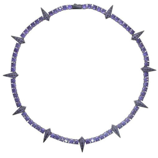 Collier Chaîne Tennis Zircon Panthère Noire