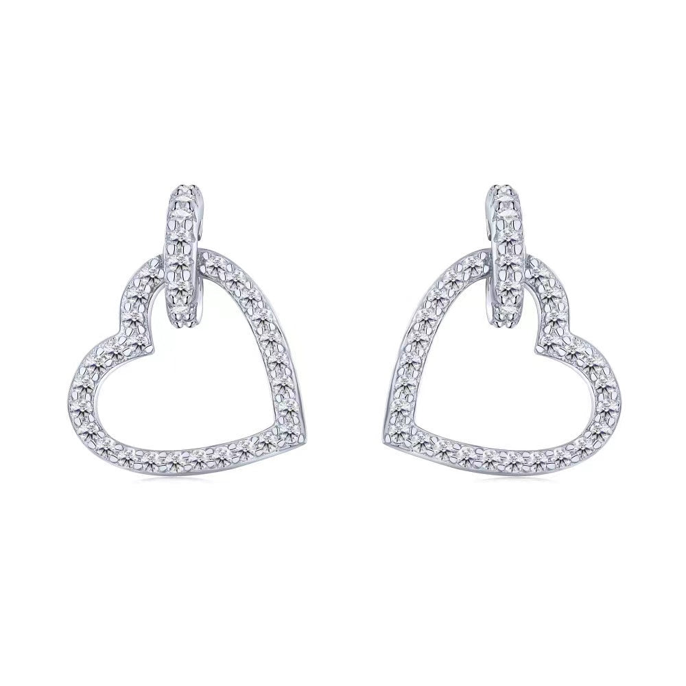 Boucles d'oreilles coeur doux