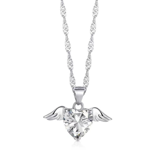 Collier en argent sterling avec nœud scintillant