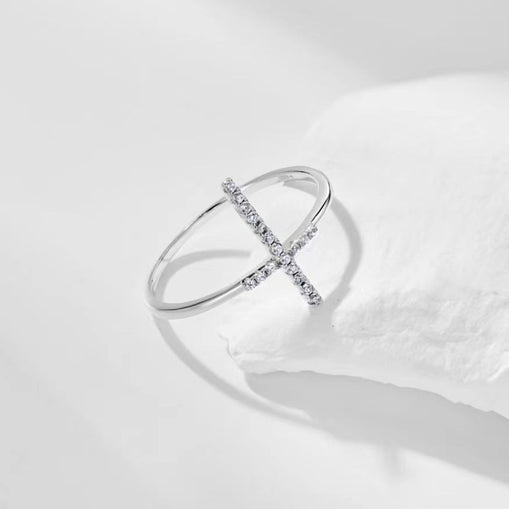 Bague en argent sterling à reflets d'arc
