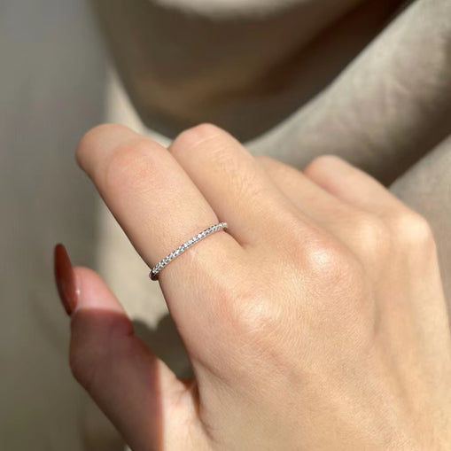 Bague en argent sterling Hola Band