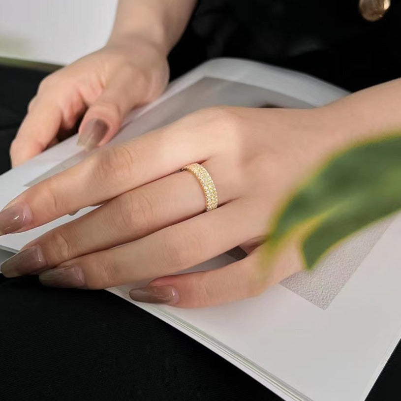 Bague en argent sterling Hola Band