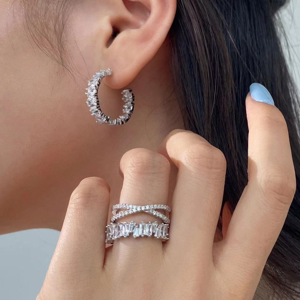 Bague en argent sterling Hola Band