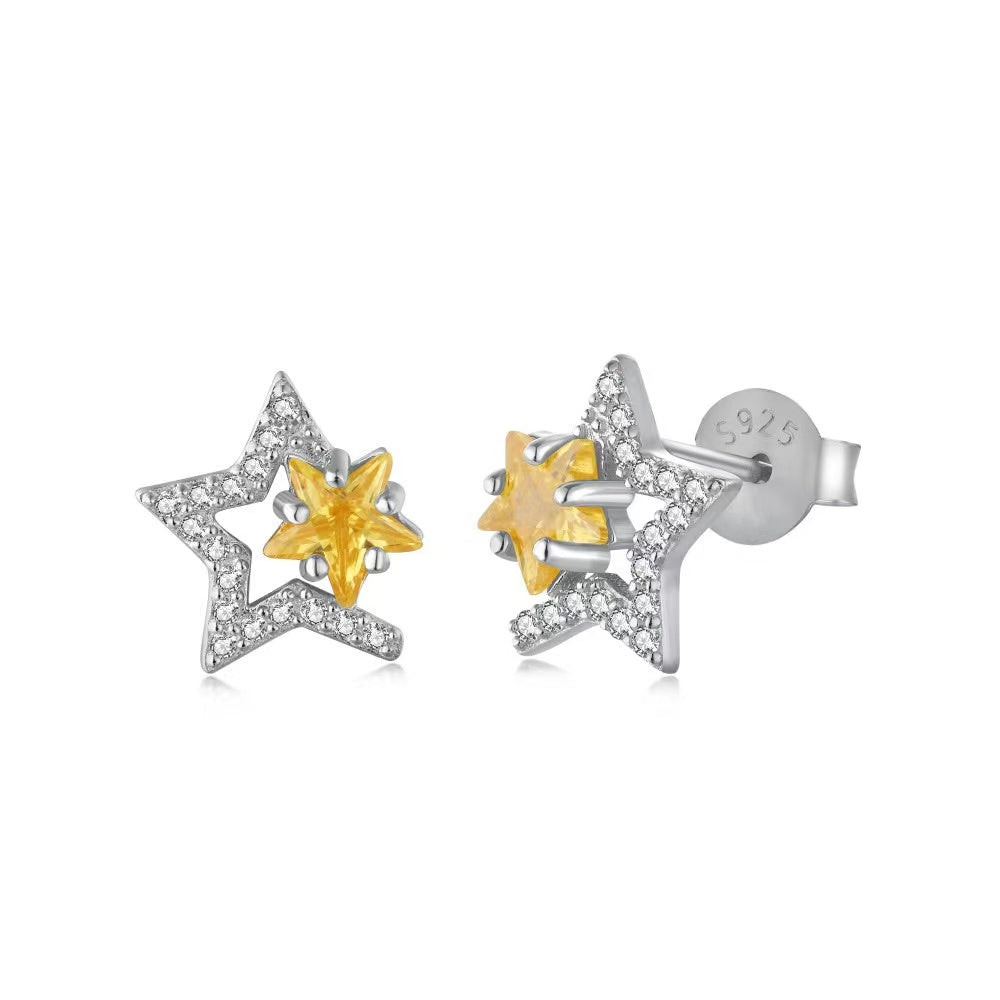 Glint Star Zircon Earrings