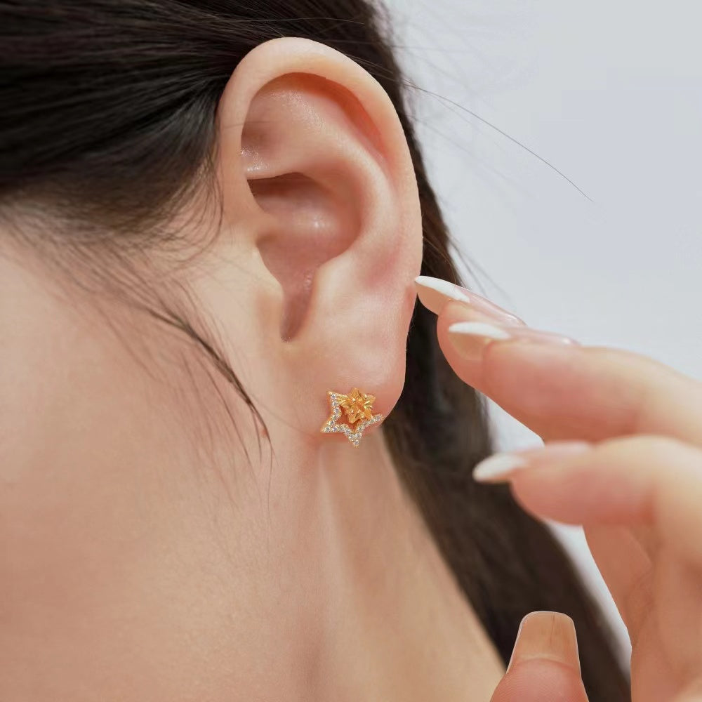 Boucles d'Oreilles Poire Zircon