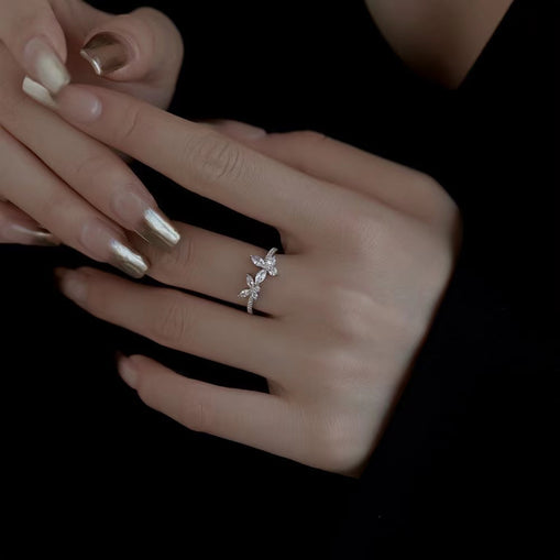 Bague en argent sterling éblouissante Argent