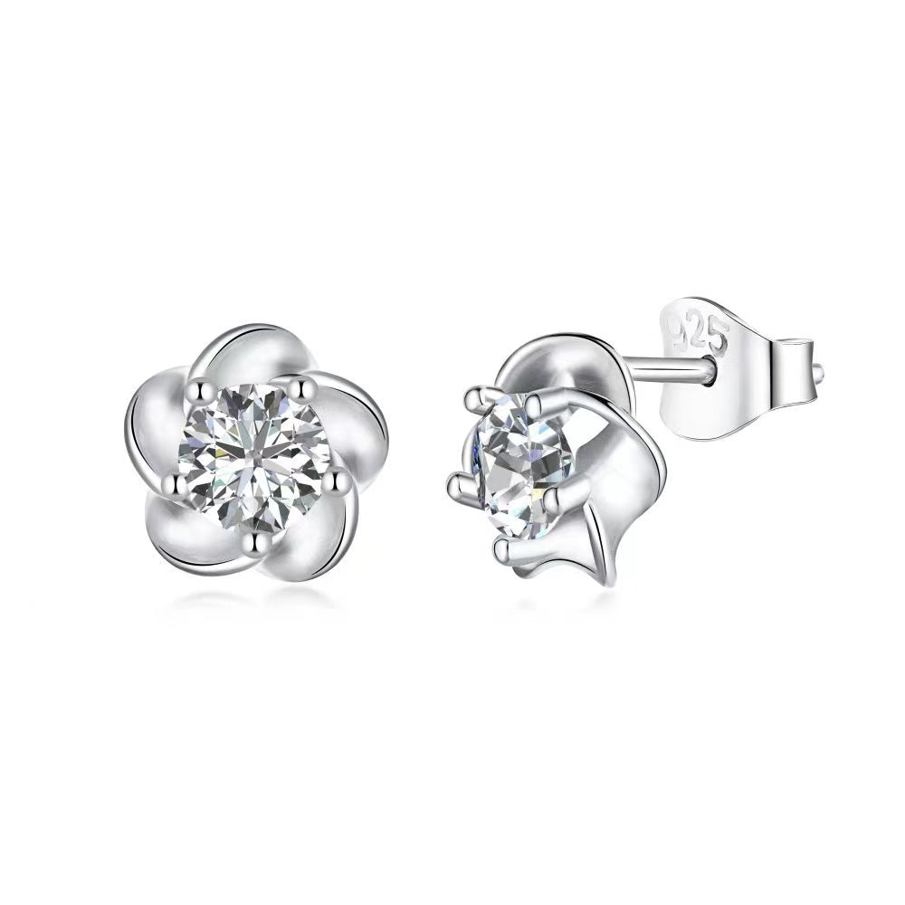 Pendientes de plata esterlina Love Aglint