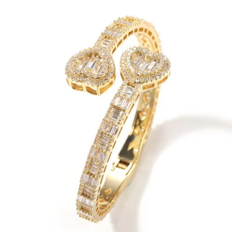 Bracelet Jonc Baguette Coeur