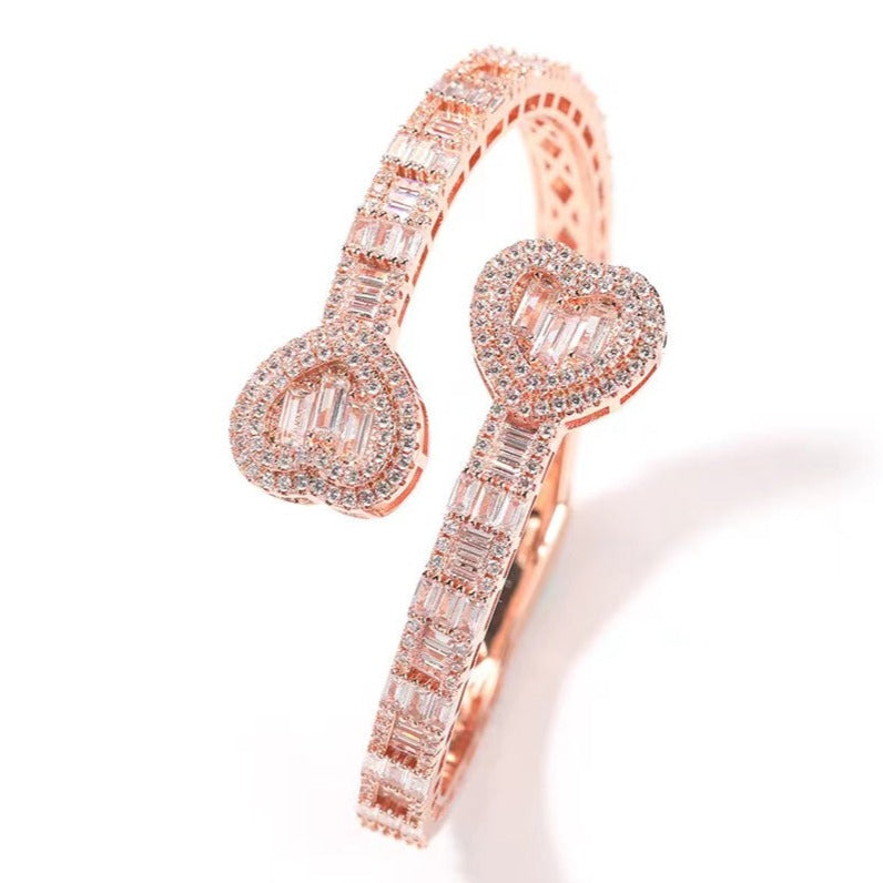 Bracelet Jonc Baguette Coeur