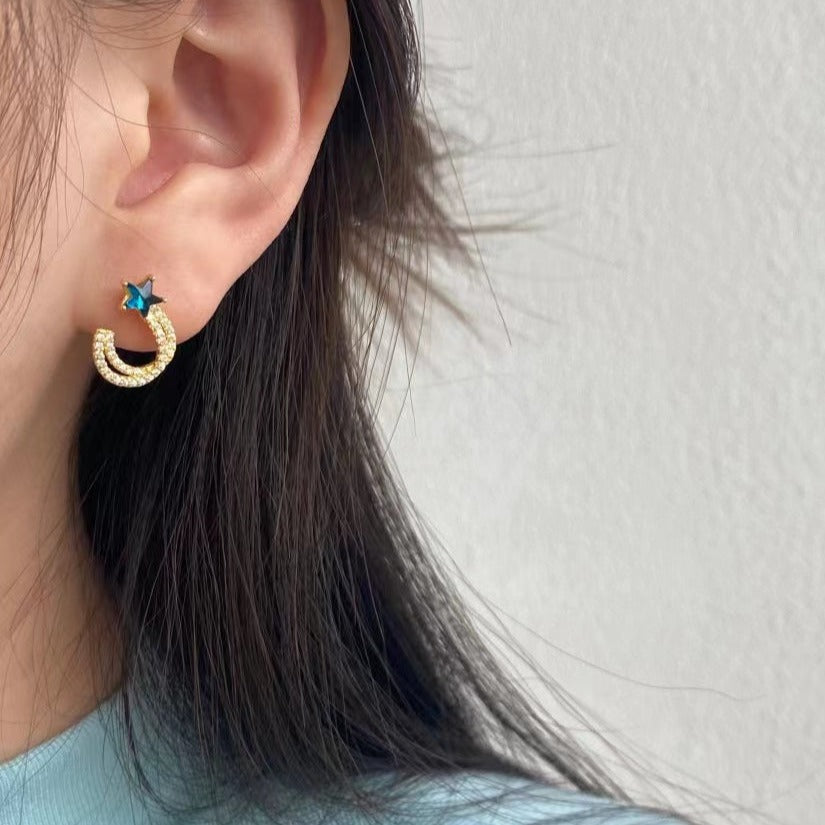 Boucles d'Oreilles Poire Zircon