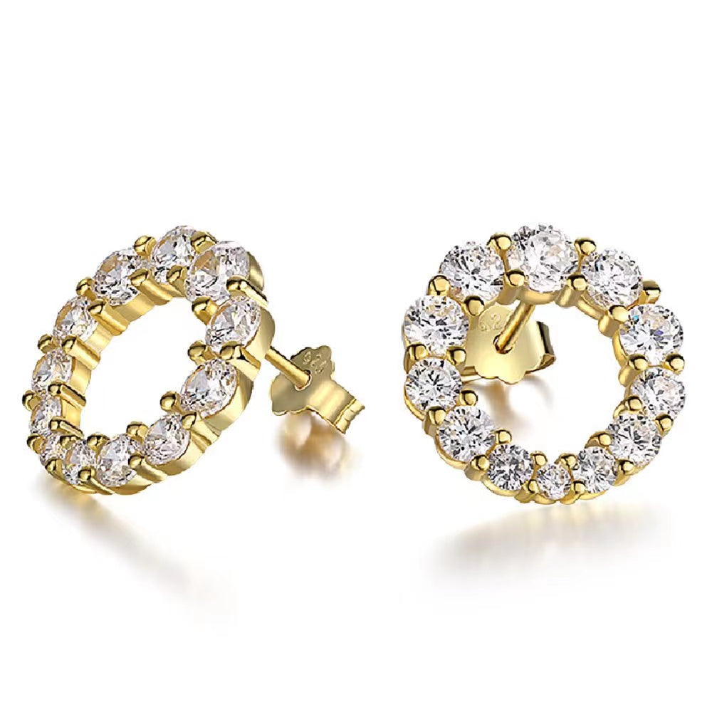 Boucles d'Oreilles Poire Zircon