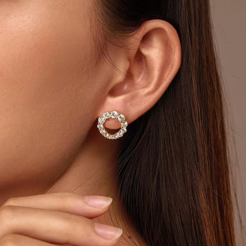 Boucles d'Oreilles Poire Zircon