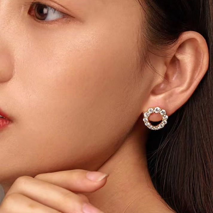 Boucles d'Oreilles Poire Zircon