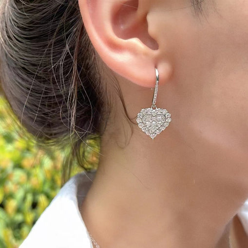 Boucles d'oreilles en argent sterling Aglint Love