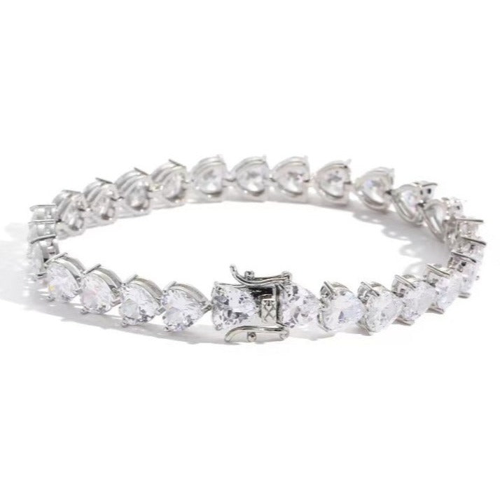 Bracelet Chaîne Tennis Zircon Panthère Noire