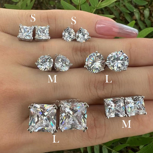 Boucles d'Oreilles Poire Zircon