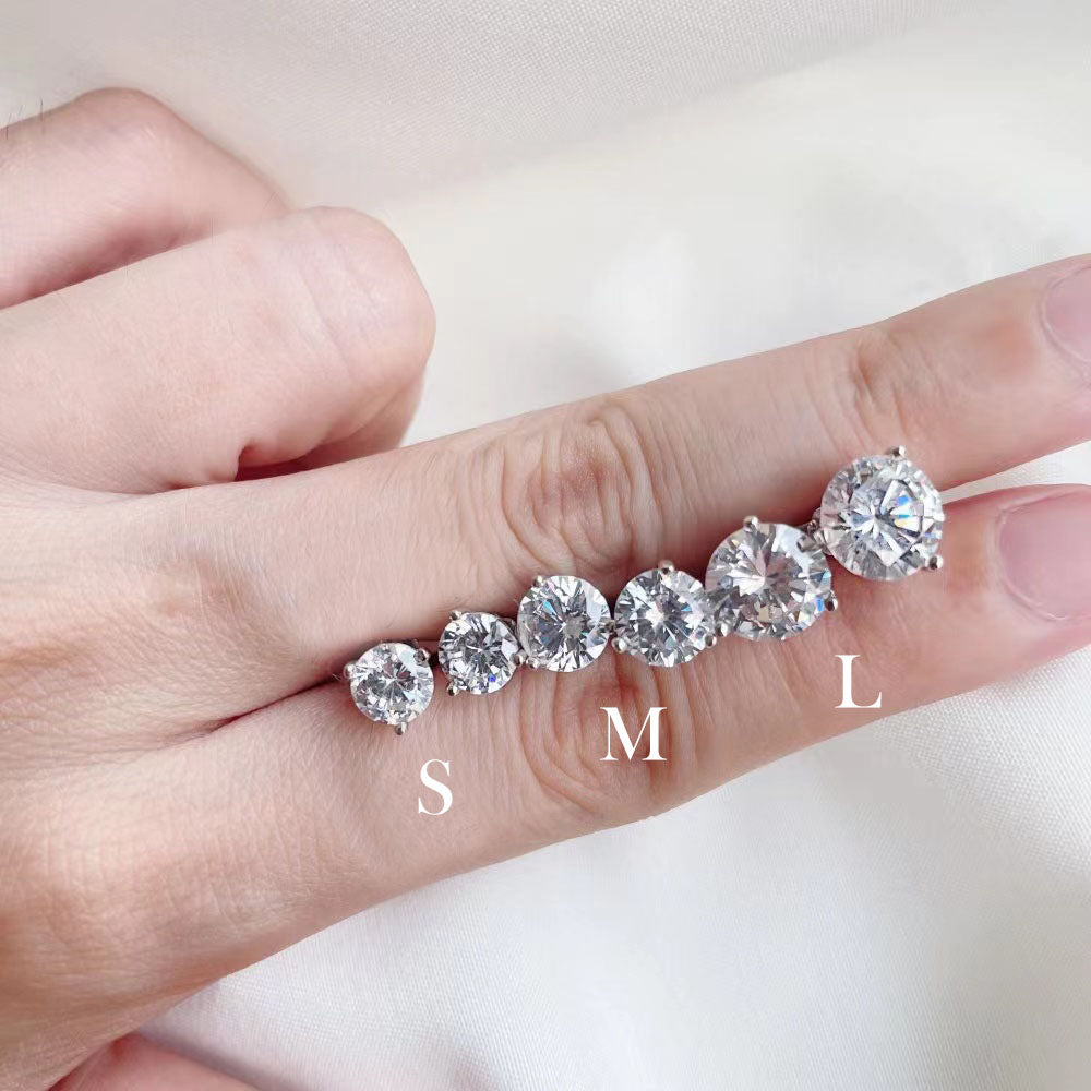 Boucles d'Oreilles Poire Zircon