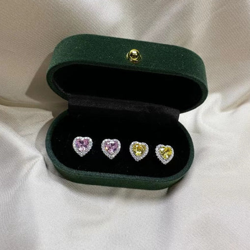 Boucles d'Oreilles Poire Zircon