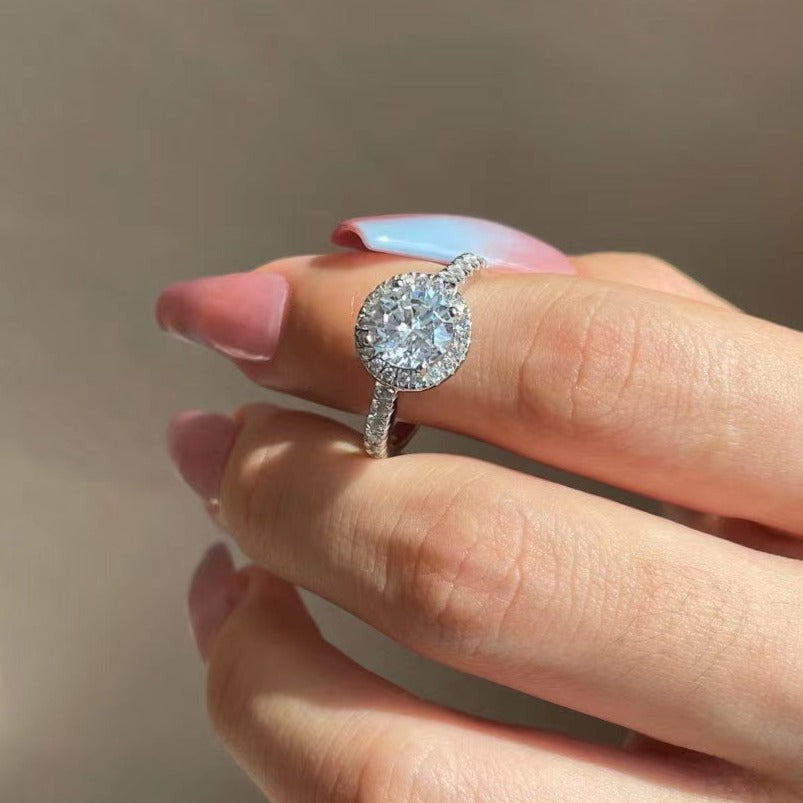 Bague en argent sterling miel