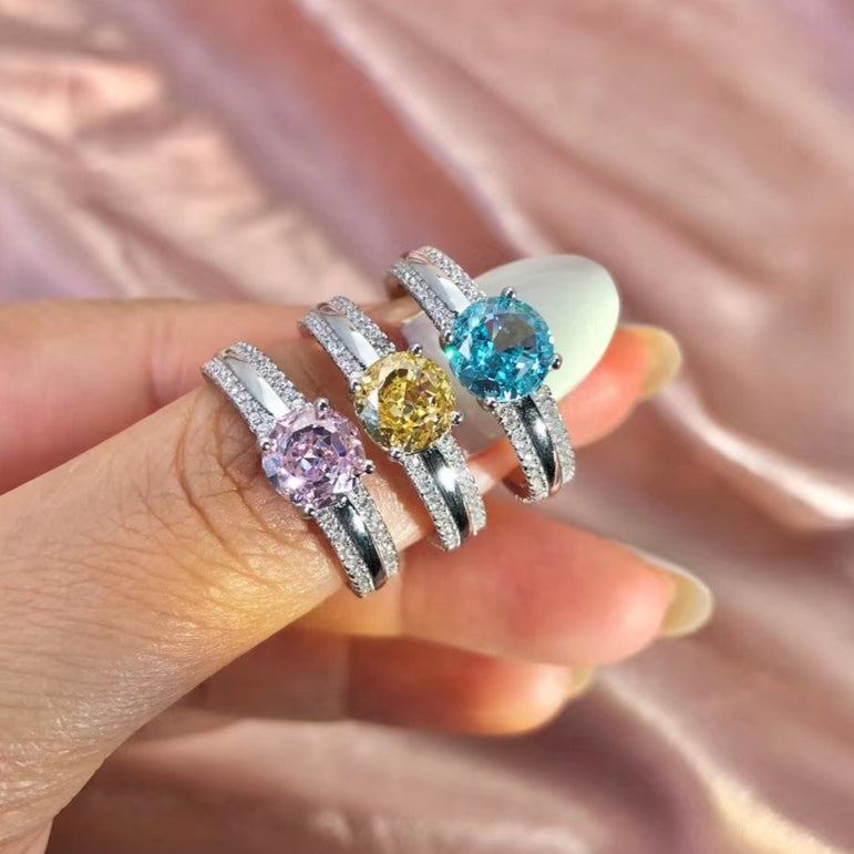 Anillo de plata esterlina de amor puro