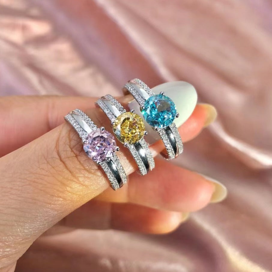 Anillo de plata esterlina de amor puro