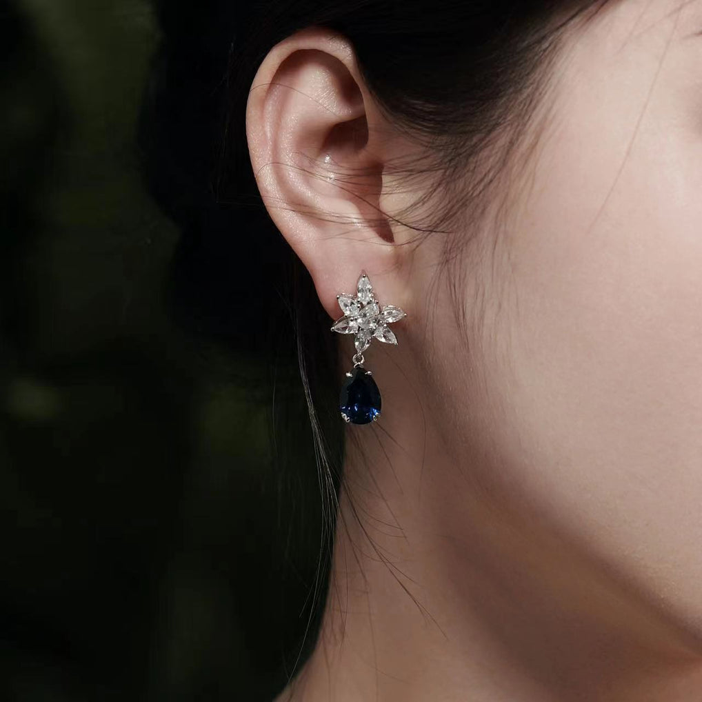 Magnifiques boucles d'oreilles en argent sterling