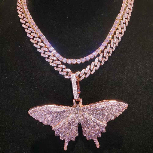 Collier Zircon Chaîne Cubaine 15MM