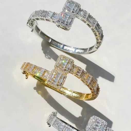 Bracelet manchette baguette