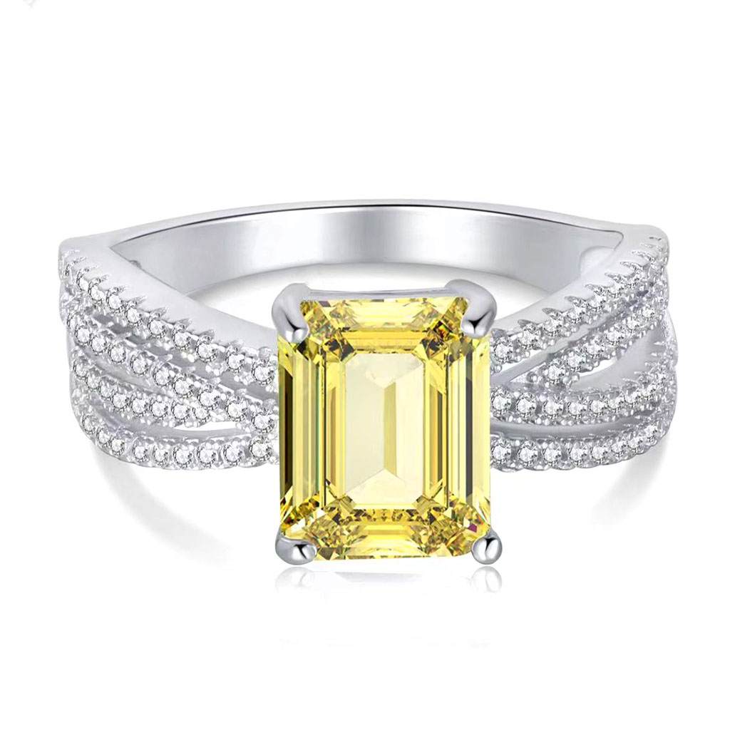 Bague Argent Massif Adore Emeraude