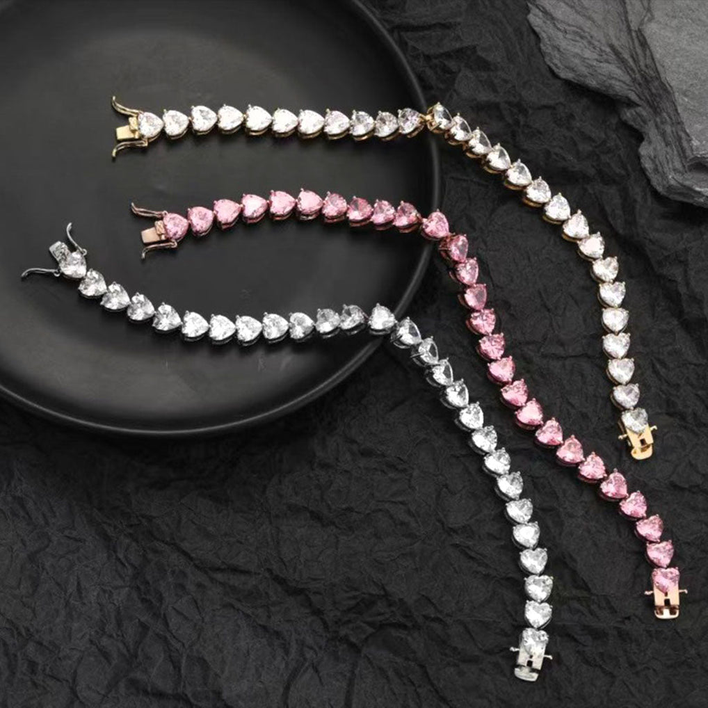 Bracelet Chaîne Tennis Zircon Panthère Noire