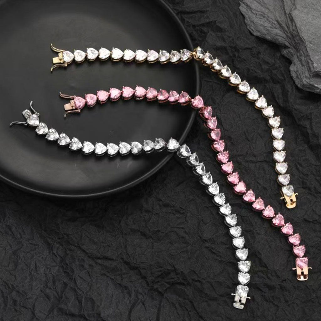 Bracelet Chaîne Tennis Zircon Panthère Noire