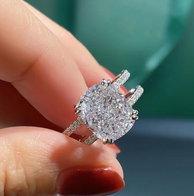 Bague en argent sterling 5 carats Mon destin