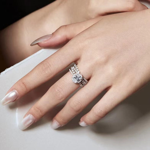 Bague en argent sterling True Love