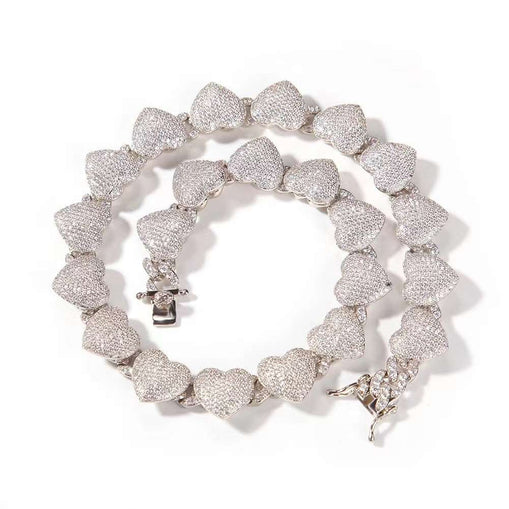 Collier Zircon Coeur Bling