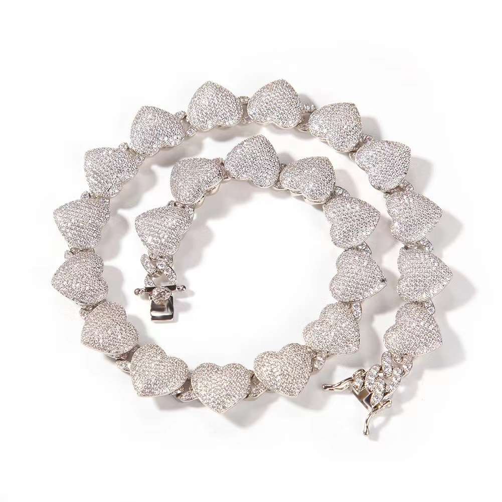 Collier Zircon Coeur Bling