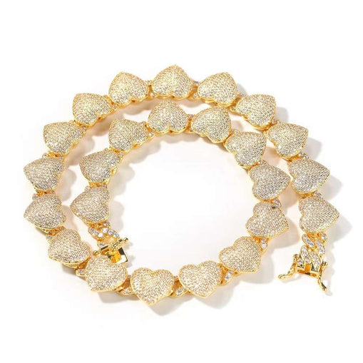 Collier Zircon Coeur Bling