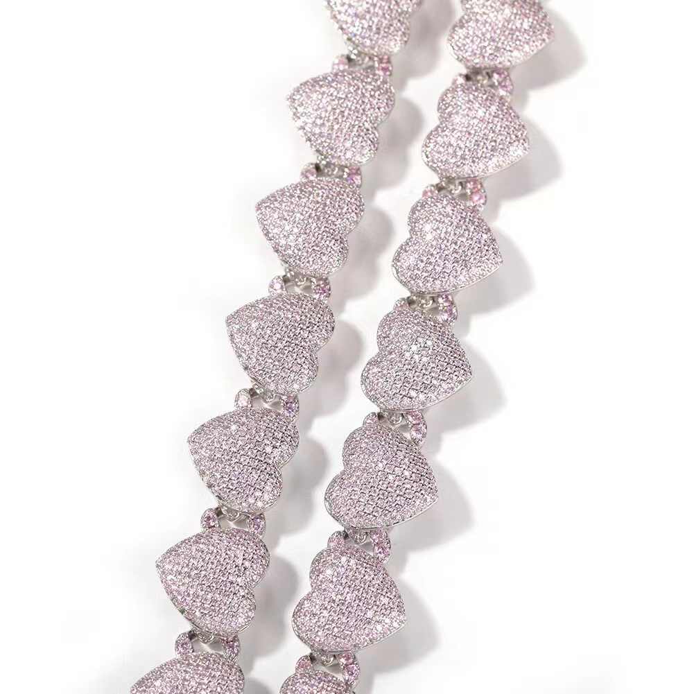 Collier Zircon Coeur Bling