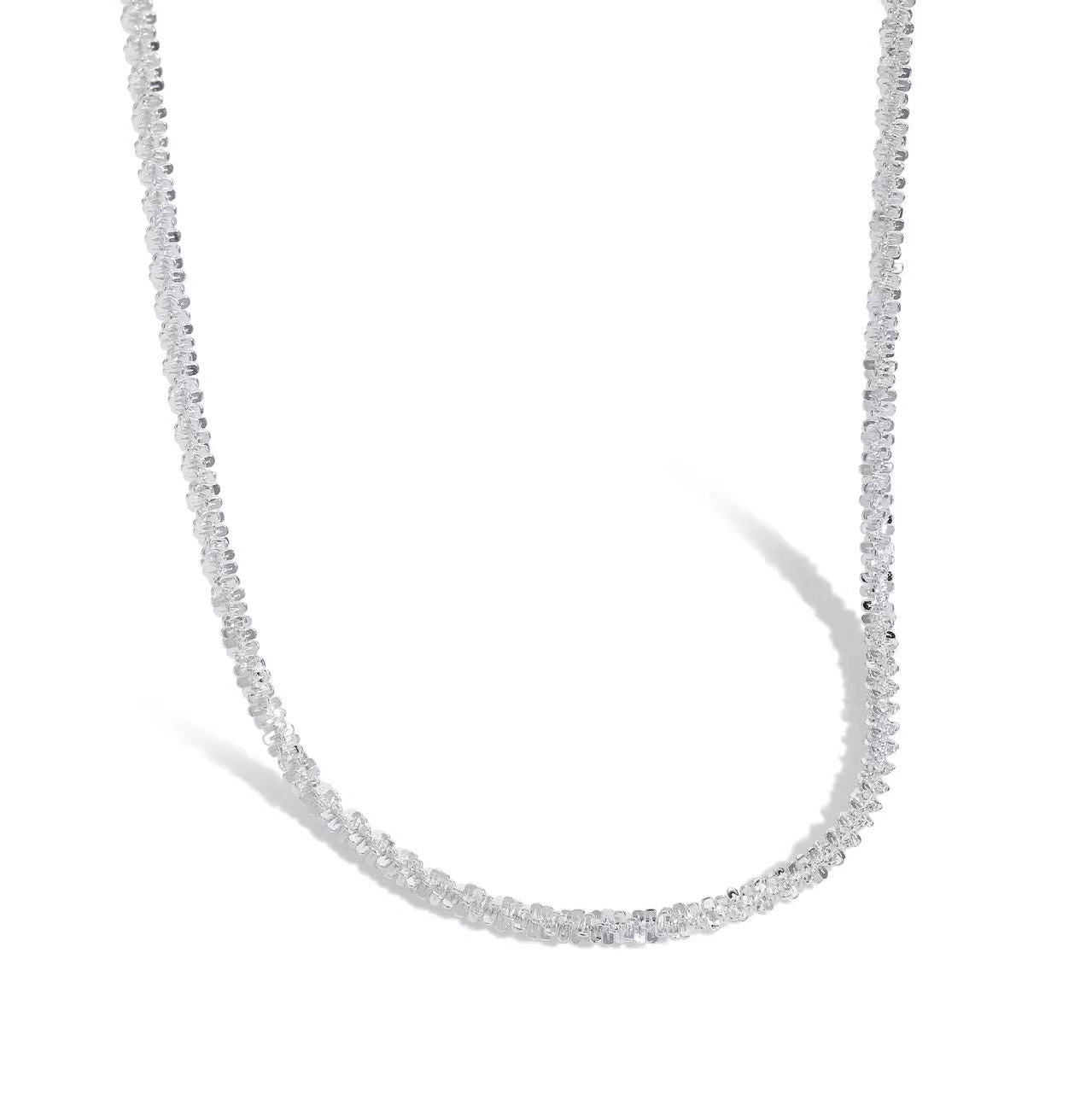 Collier tour de cou en argent sterling avec zircon