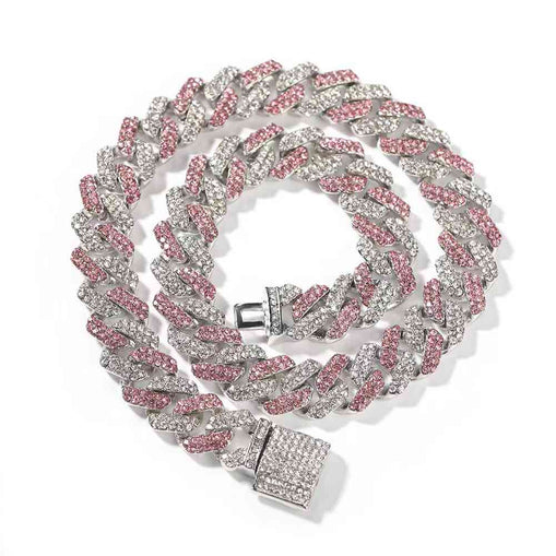 Collier Zircon Chaîne Cubaine 13MM