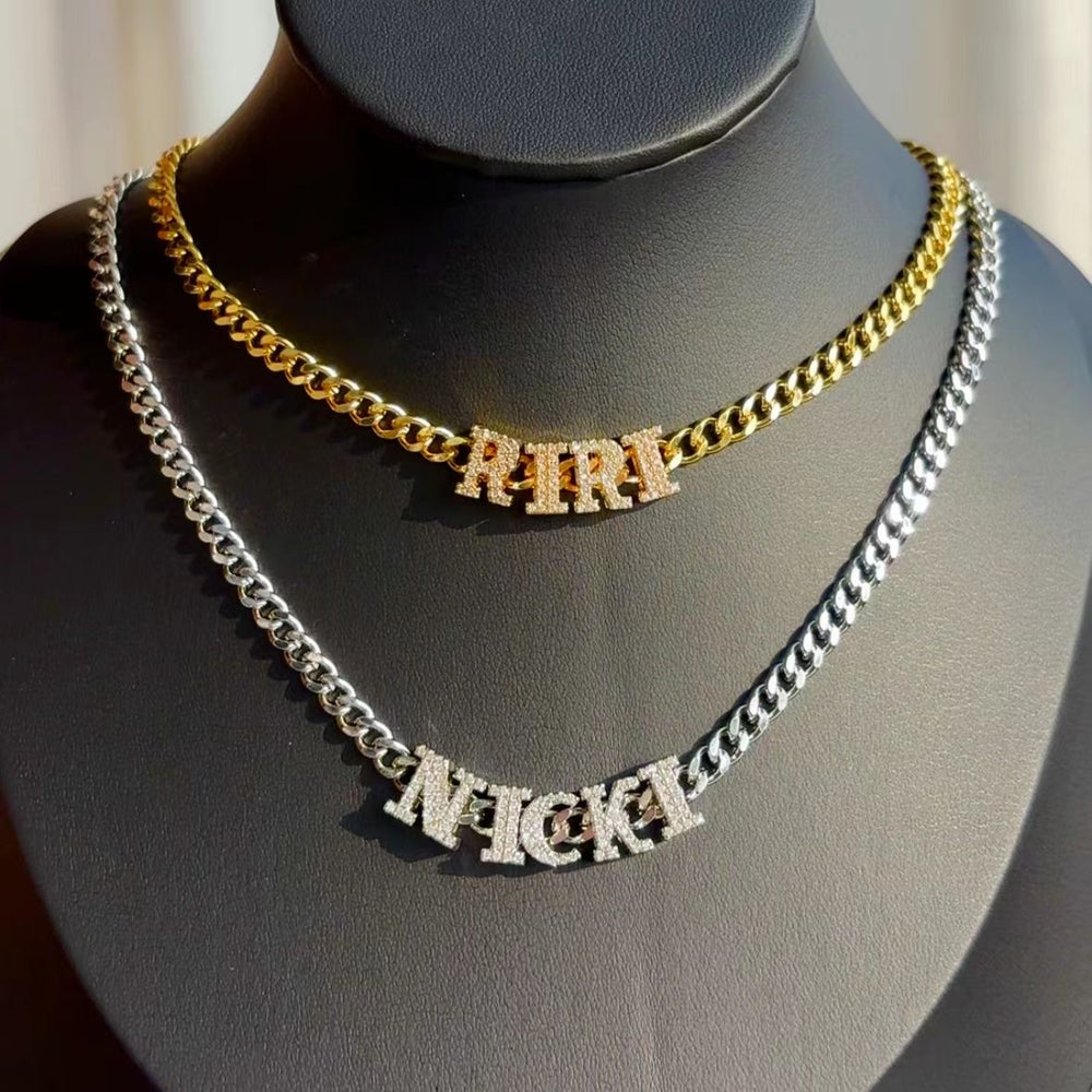 Custom Made Name Cuban Chain Necklace